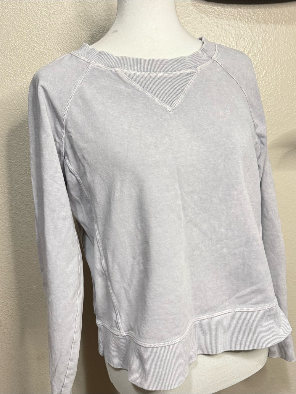lululemon athletica Light Gray Crewneck Sweatshirt